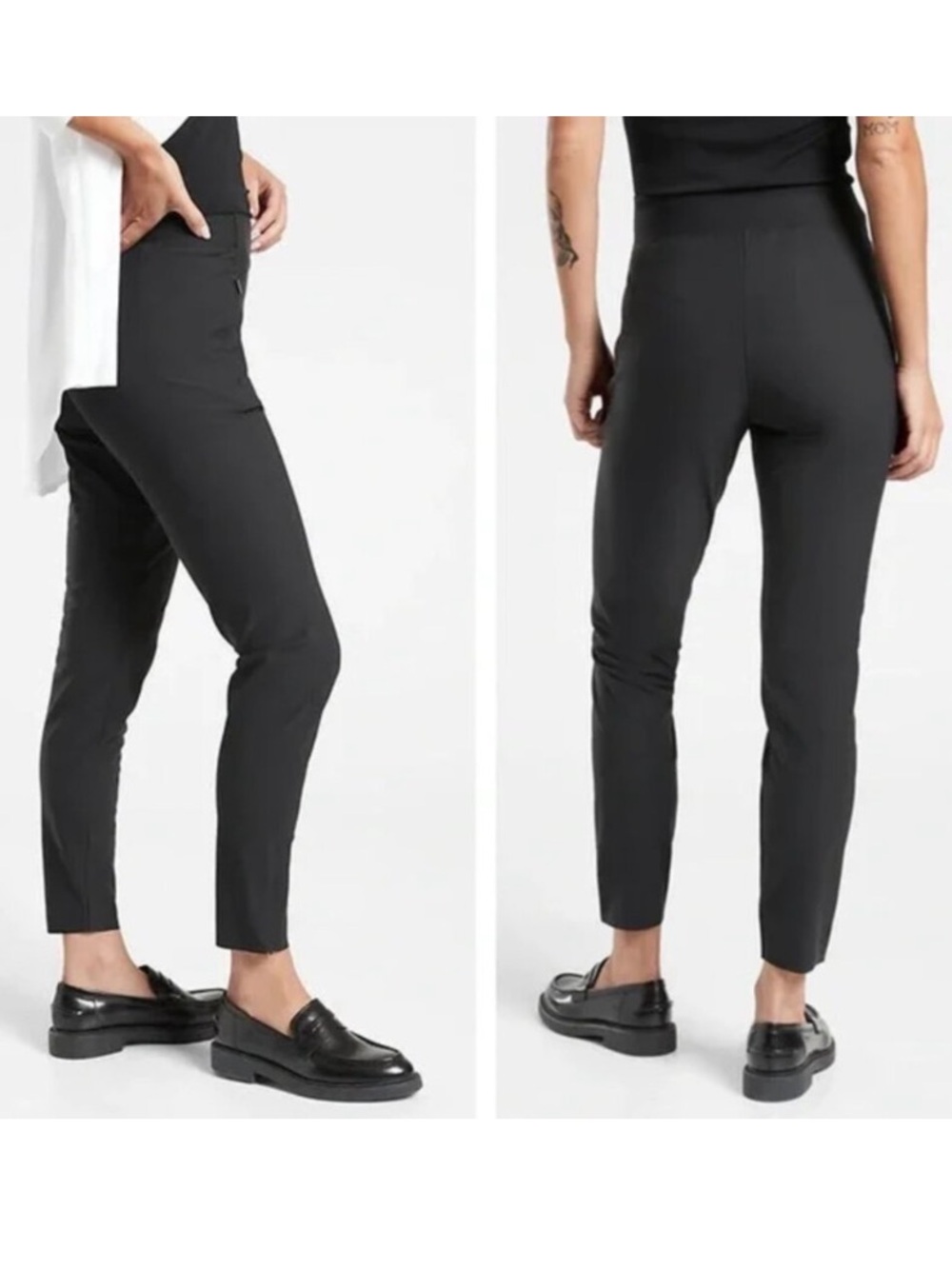 Athleta Black Stellar Tight Commute Work Travel Pant 12